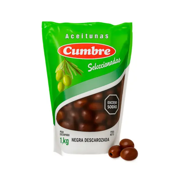 Aceitunas Negras s/carozo Cumbre 1kg