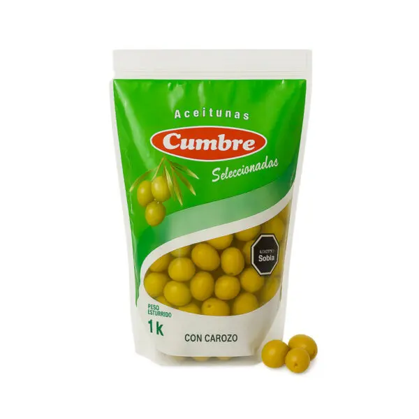 Aceitunas Cumbre c/carozo 1kg