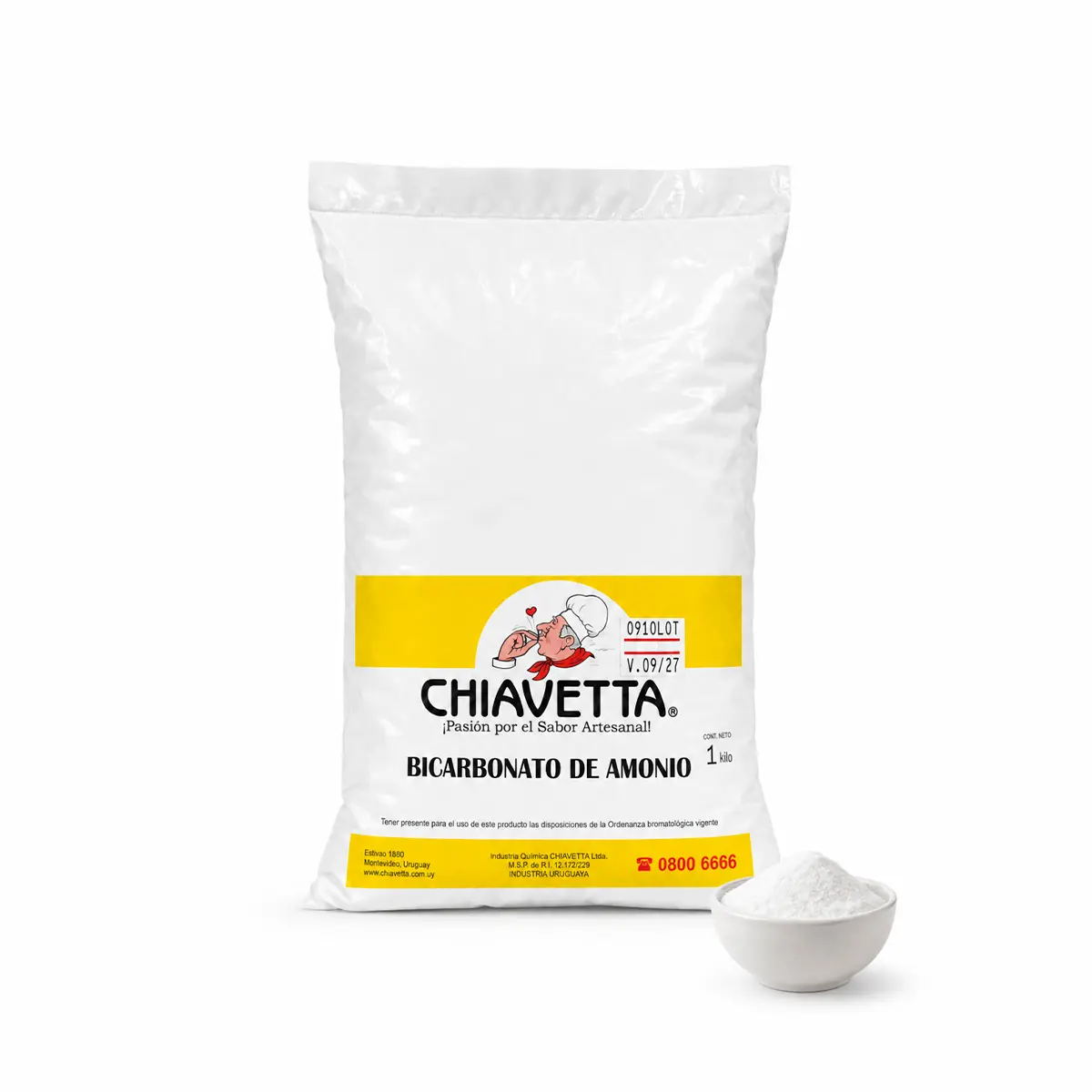 Bicarbonato de Amonio Chiavetta 1kg