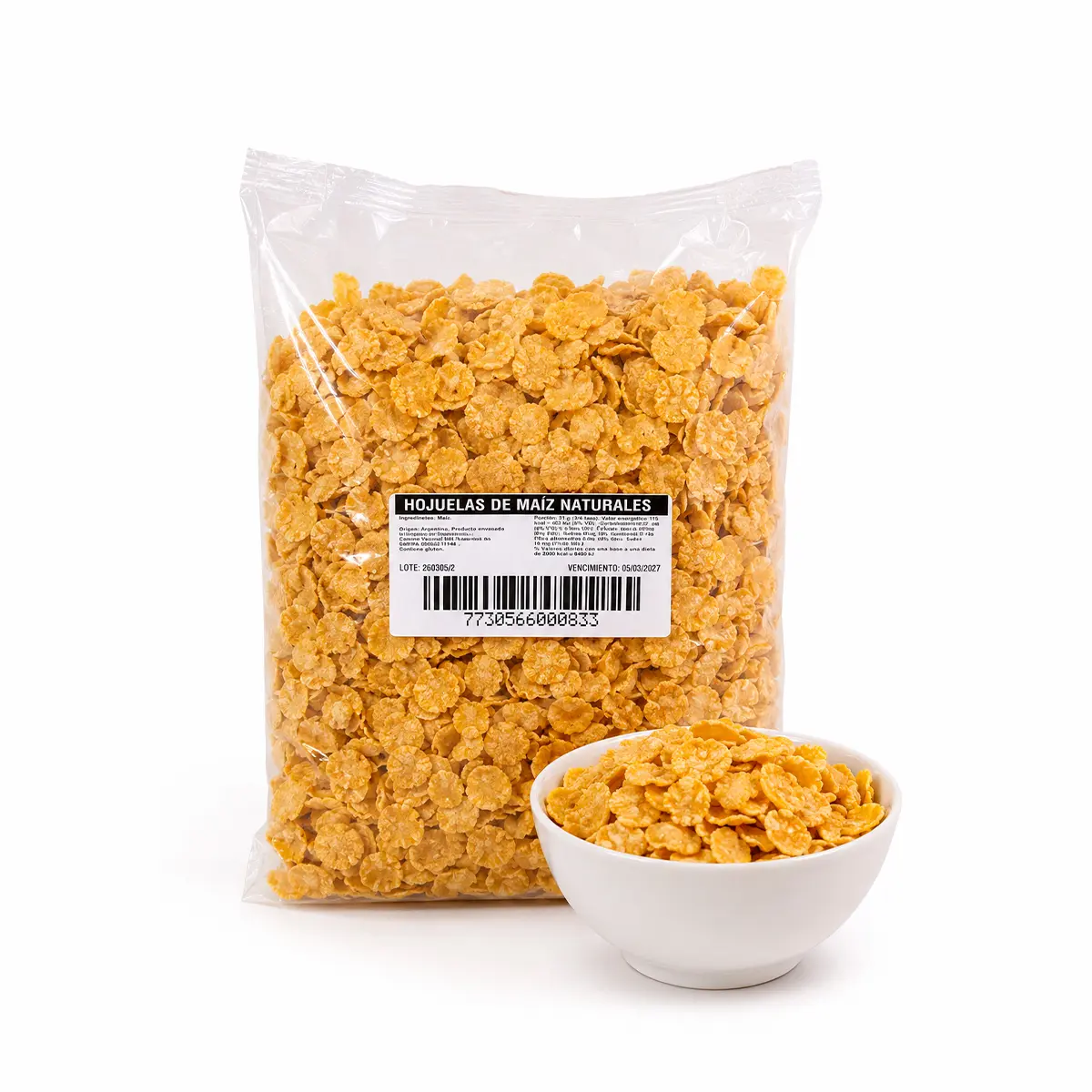 Cereales Copos de Maiz Naturales 1kg