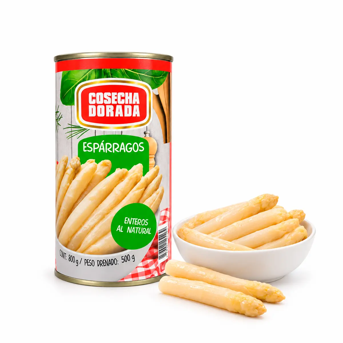 Esparragos Enteros Cosecha Dorada 500 gr