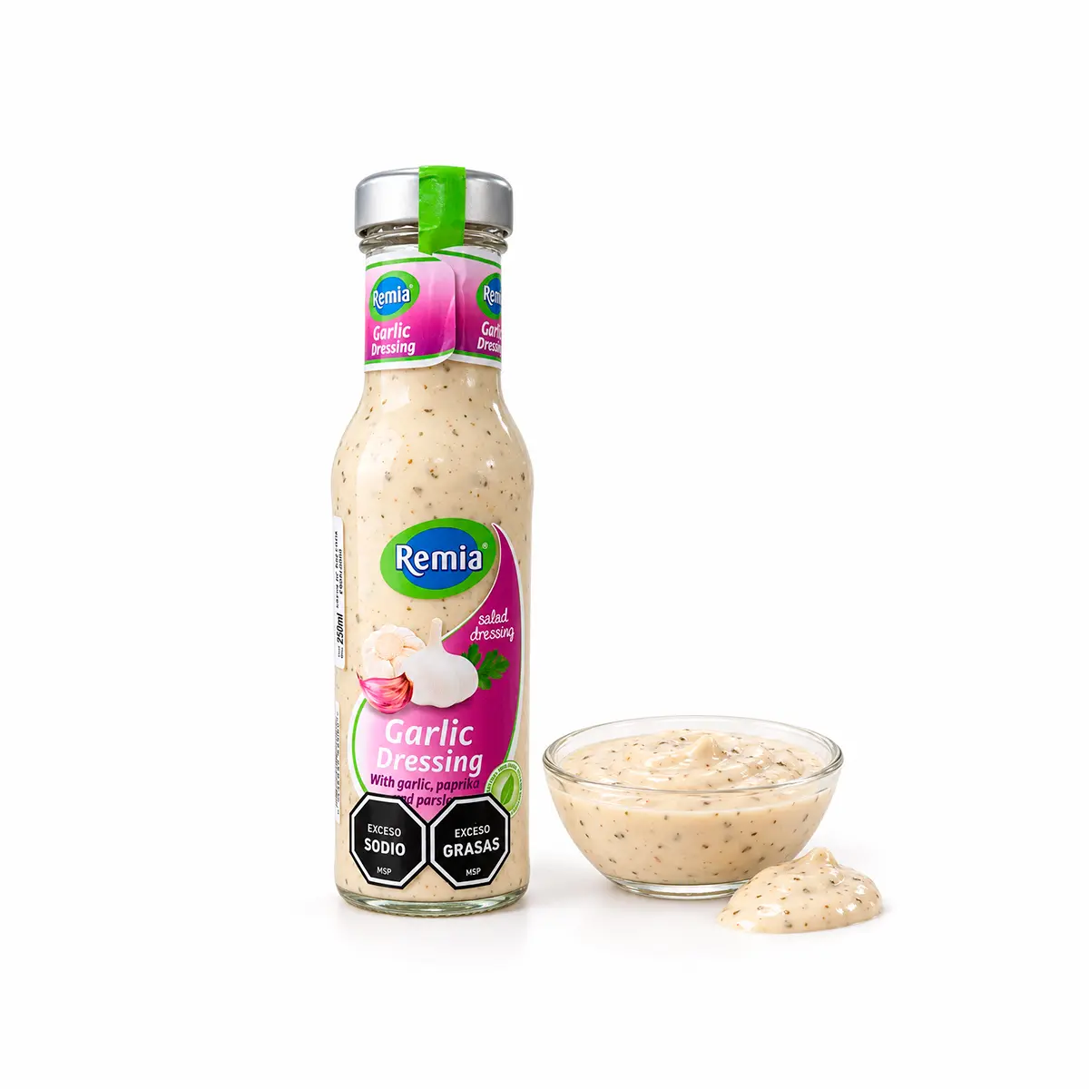 Aderezo a Base de Ajo Remia 250ml