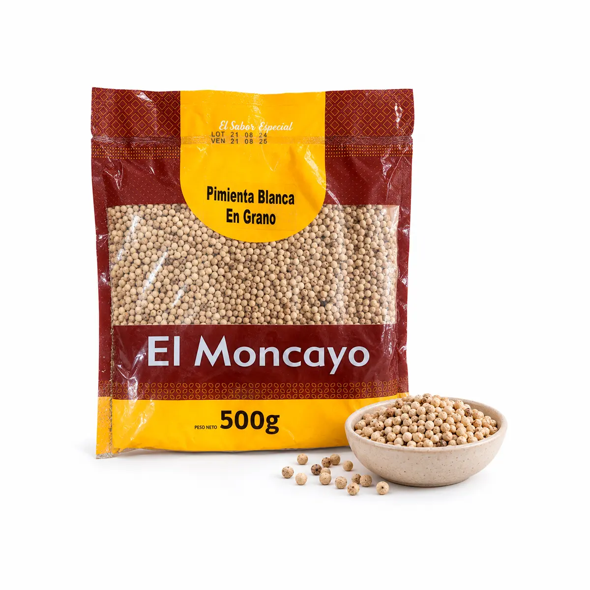 Pimienta Blanca en Grano El Moncayo 500grs