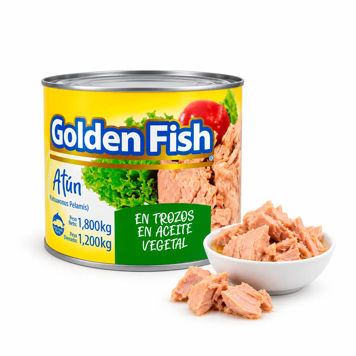 Atun en Trozos al Aceite Golden Fish 1.8kg