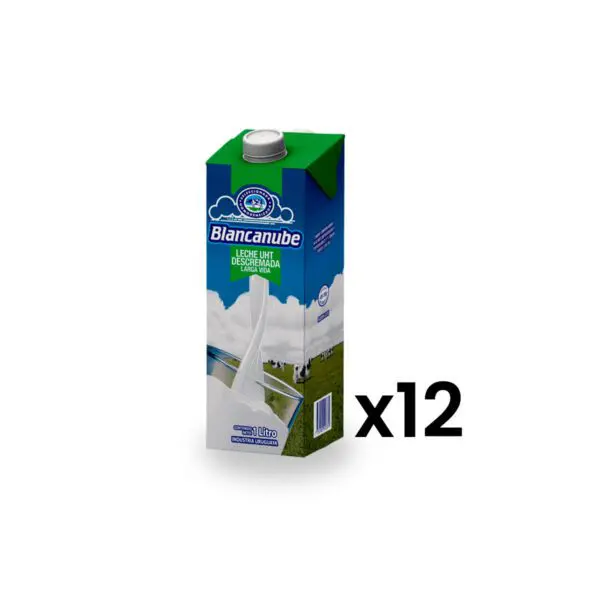 Leche Larga Vida Descremada calcar Pack 12 uds