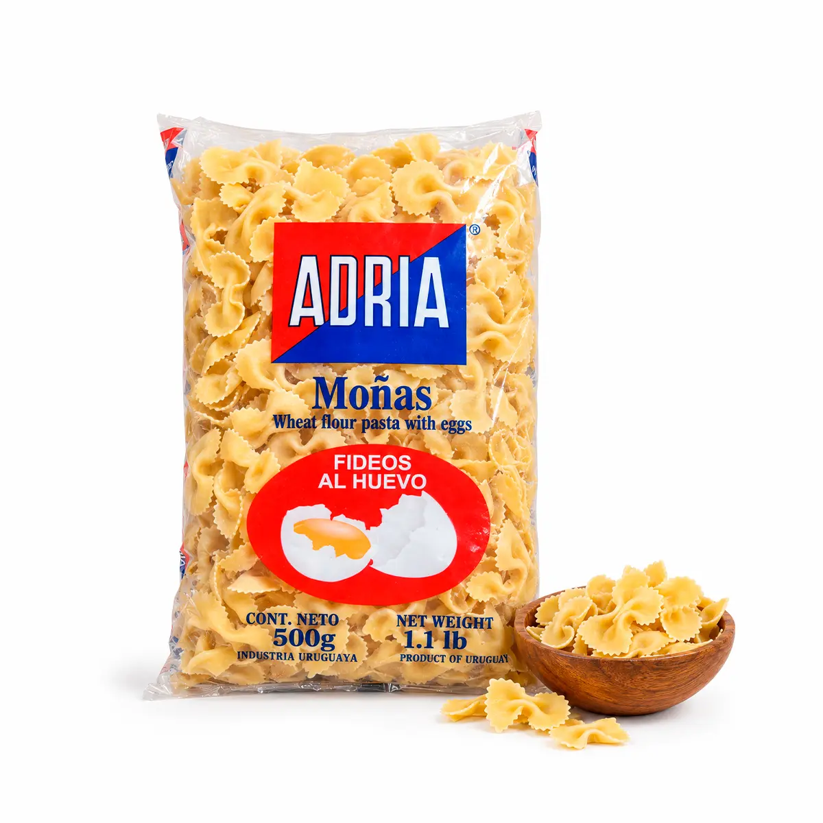 Fideos Moñas al huevo Adria 500g