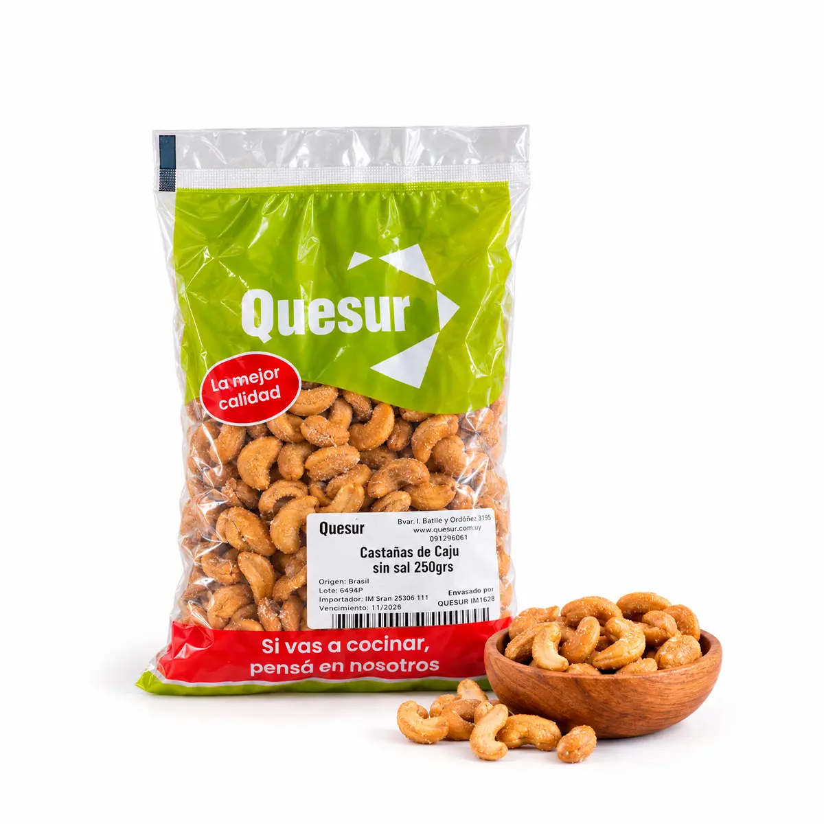 Castañas de Cajú sin sal 250grs